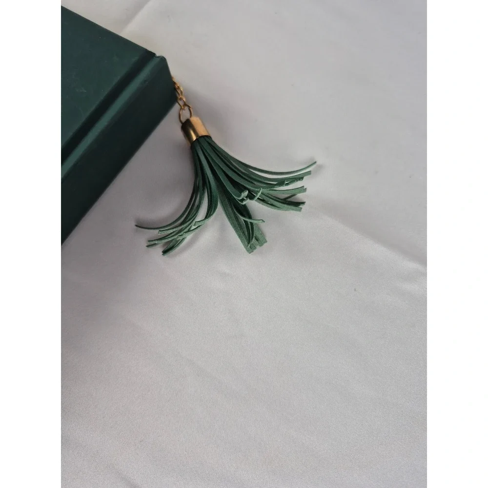 James Burke Green Gold Monstera Leaf Journal Write It Down Tassel‎ Hardcover
